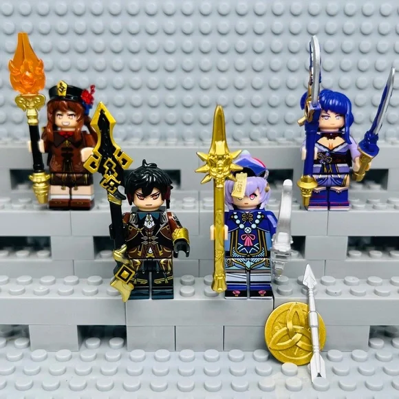 Genshin Impact Custom Minifigures Lot of 4 - Picture 1 of 7